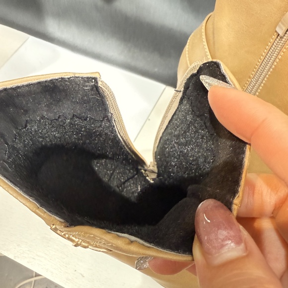 W OMEN BOOTS ZiPPER SIDE WITH HEEL 871 khai - Picture 6 of 11